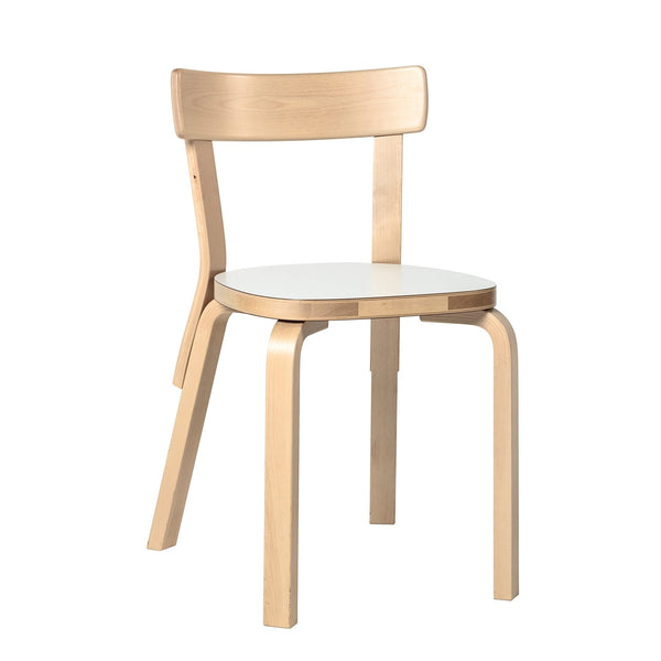Chair 69 by Alvar Aalto - Artek - Chairs - White Laminate Seat - HORNE
