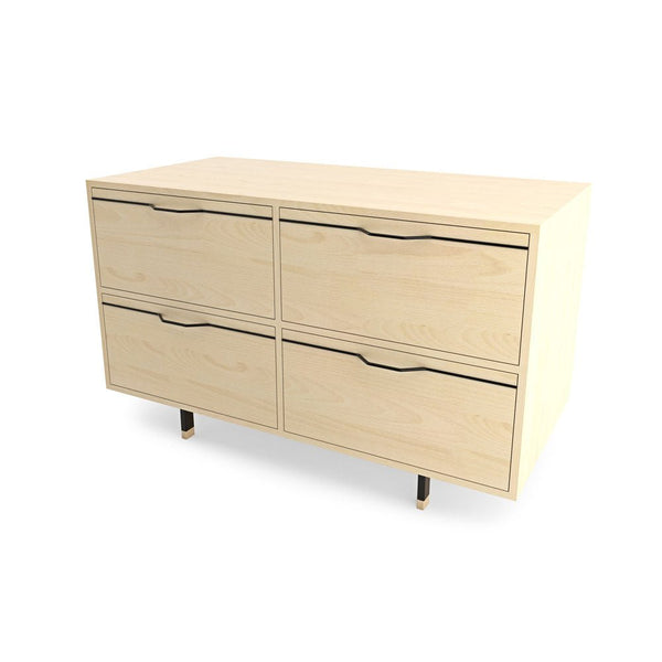 Chapman Small Storage Dresser Cabinet - Maple - Tronk - Dressers - Black - HORNE