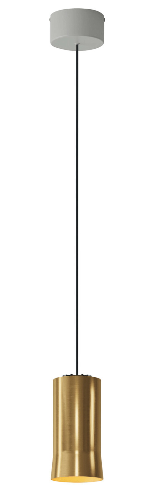 Cirio Simple Pendant - Brass - Santa & Cole - Pendants - White Cord and Canopy - 118" Cord Length - HORNE