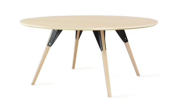 Clarke Large Circle Coffee Table - Maple - Tronk - Tables + Desks - Black - HORNE