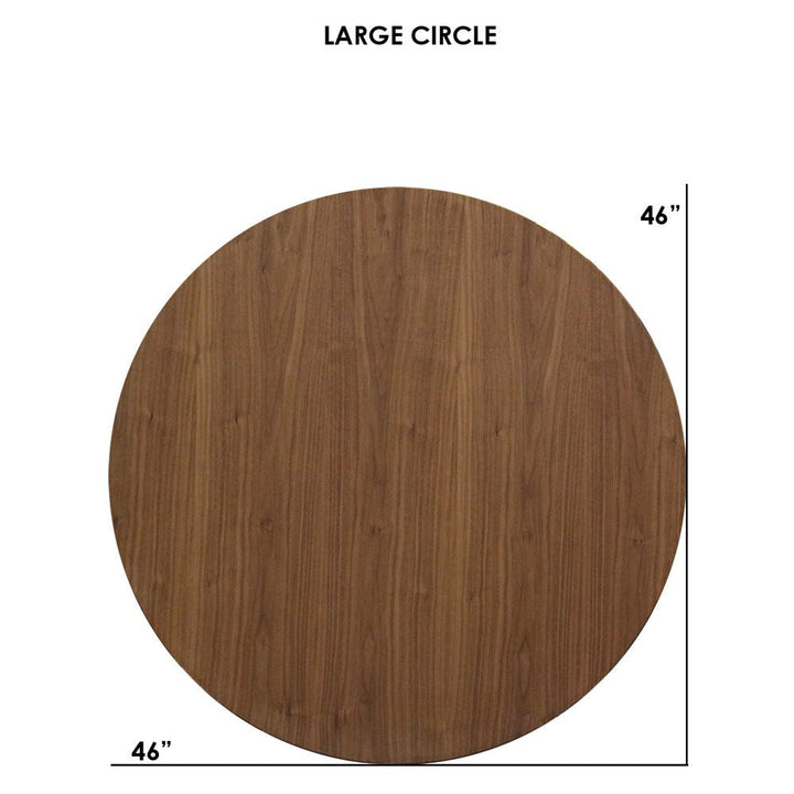 Clarke Large Circle Coffee Table - Walnut - Tronk - Tables + Desks - White - HORNE