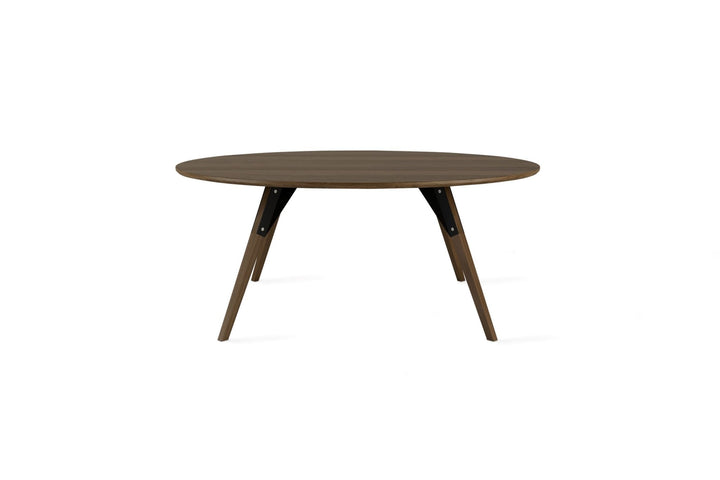 Clarke Large Circle Coffee Table - Walnut - Tronk - Tables + Desks - White - HORNE