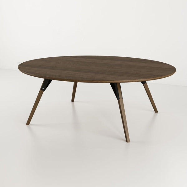 Clarke Large Oval Coffee Table - Walnut - Tronk - Tables + Desks - Black - HORNE