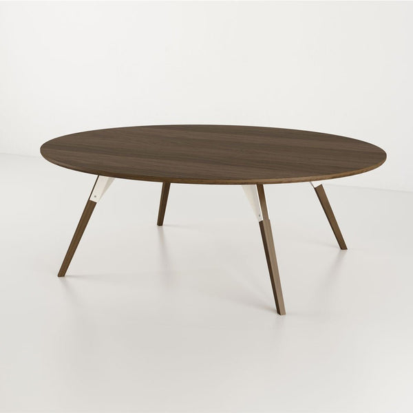 Clarke Large Oval Coffee Table - Walnut - Tronk - Tables + Desks - White - HORNE