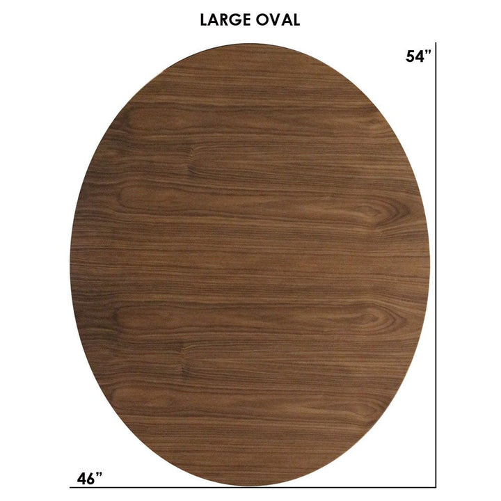 Clarke Large Oval Coffee Table - Walnut - Tronk - Tables + Desks - White - HORNE