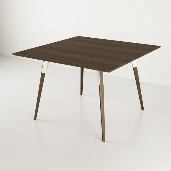 Clarke Large Square Dining Table - Walnut - Tronk - Tables + Desks - White - HORNE