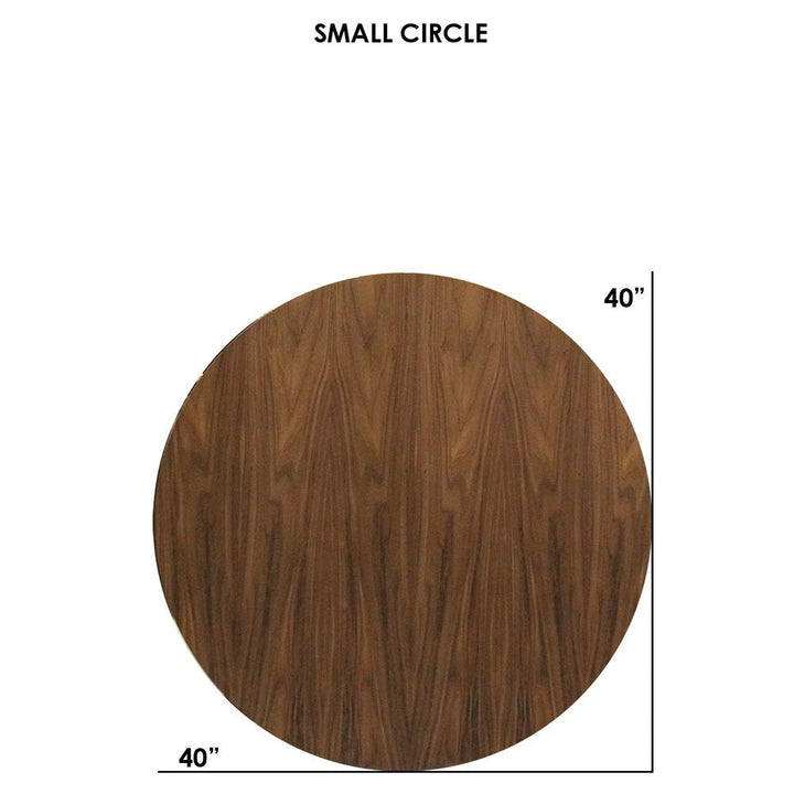Clarke Small Circle Coffee Table - Walnut - Tronk - Tables + Desks - White - HORNE