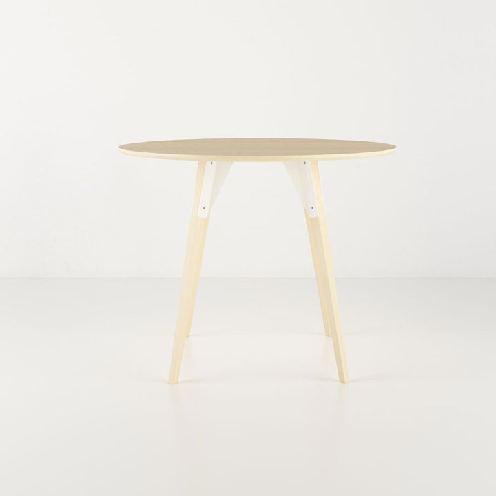Clarke Small Circle Dining Table - Maple - Tronk - Tables + Desks - White - HORNE