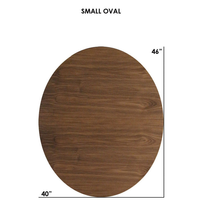 Clarke Small Oval Coffee Table - Walnut - Tronk - Tables + Desks - White - HORNE