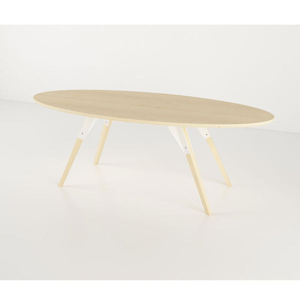 Clarke Thin Oval Coffee Table - Maple - Tronk - Tables + Desks - White - HORNE
