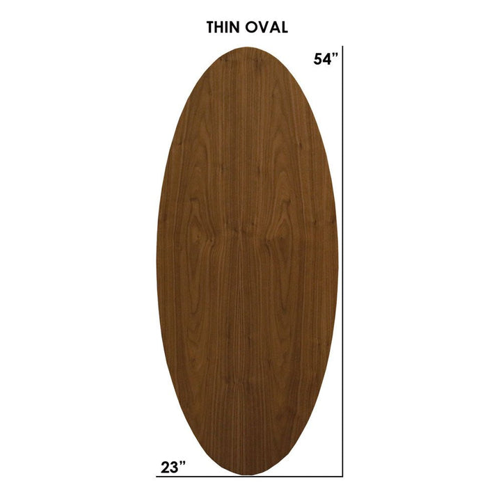 Clarke Thin Oval Coffee Table - Walnut - Tronk - Tables + Desks - White - HORNE