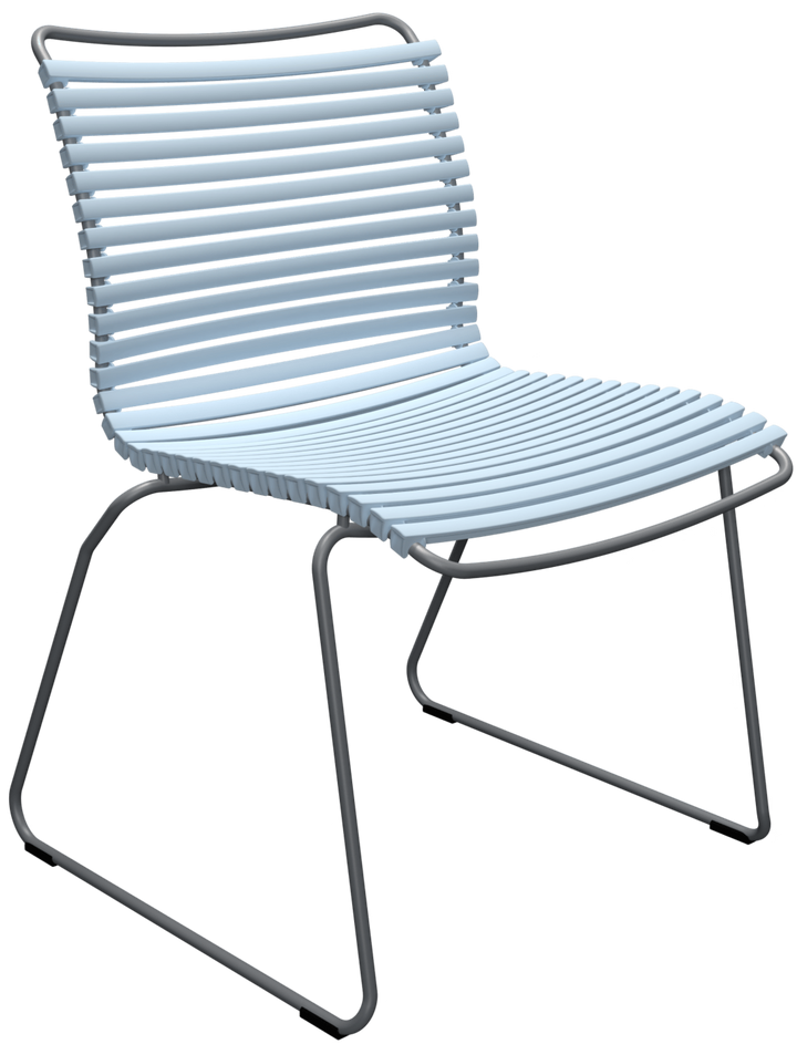 CLICK Outdoor Dining Chair - No Armrests - HOUE - Outdoor Furniture - Dusty Light Blue - HORNE