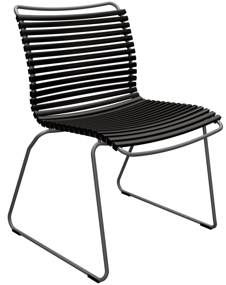CLICK Outdoor Dining Chair - No Armrests - HOUE - Outdoor Furniture - Black - HORNE