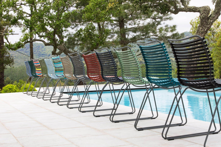 CLICK Outdoor Dining Chair - No Armrests - HOUE - Outdoor Furniture - Dark Blue - HORNE