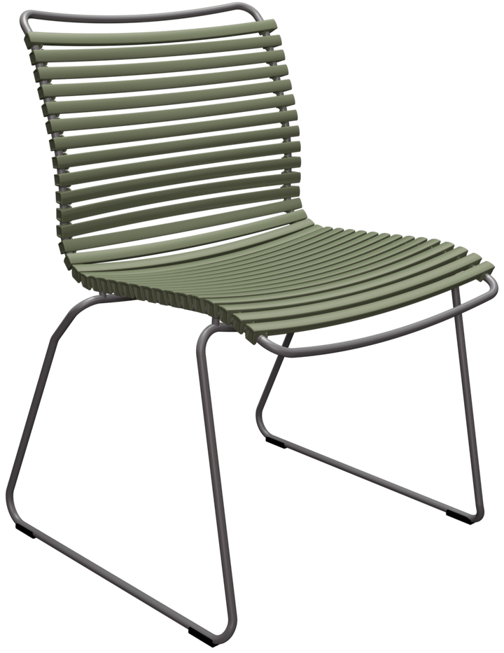 CLICK Outdoor Dining Chair - No Armrests - HOUE - Outdoor Furniture - Olive Green - HORNE