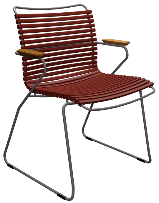 CLICK Outdoor Dining Chair w/Armrests - HOUE - Outdoor Furniture - Paprika - HORNE