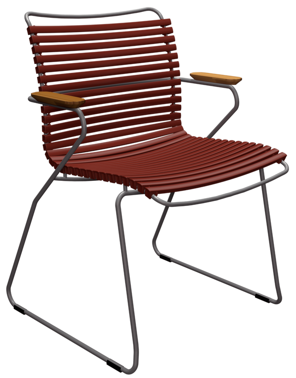CLICK Outdoor Dining Chair w/Armrests - HOUE - Outdoor Furniture - Paprika - HORNE