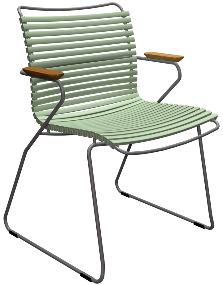 CLICK Outdoor Dining Chair w/Armrests - HOUE - Outdoor Furniture - Dusty Green - HORNE