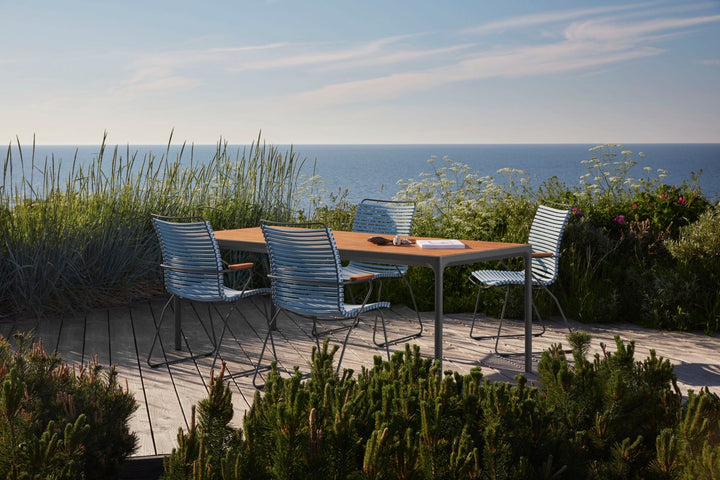 CLICK Outdoor Dining Chair w/Armrests - Tall Back - HOUE - Outdoor Furniture - Dark Blue - HORNE