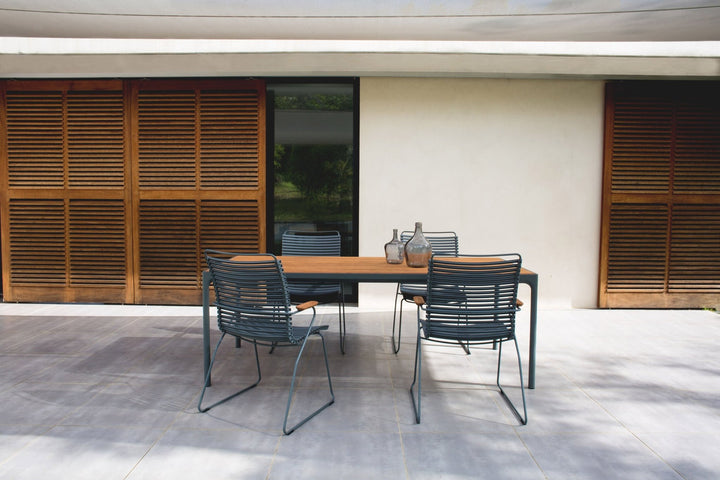 CLICK Outdoor Dining Chair w/Armrests - Tall Back - HOUE - Outdoor Furniture - Dark Blue - HORNE