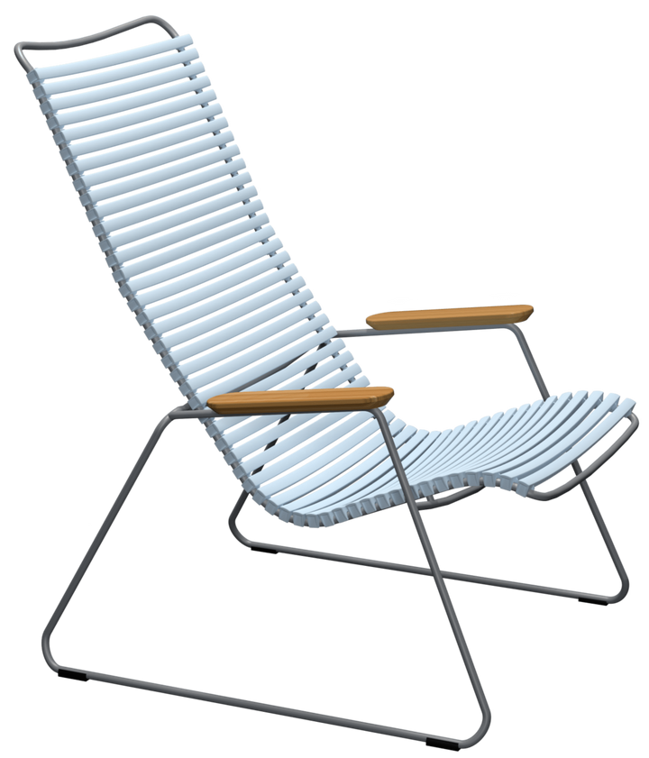 CLICK Outdoor Lounge Chair - HOUE - Outdoor Furniture - Dusty Light Blue - HORNE