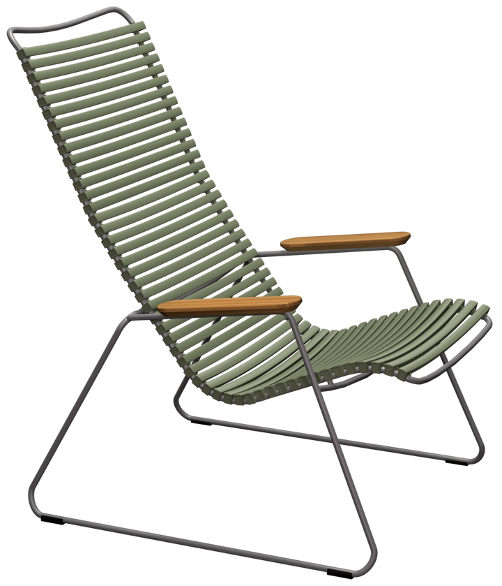 CLICK Outdoor Lounge Chair - HOUE - Outdoor Furniture - Olive Green - HORNE