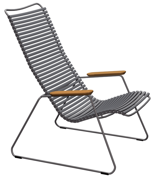 CLICK Outdoor Lounge Chair - HOUE - Outdoor Furniture - Dark Grey - HORNE