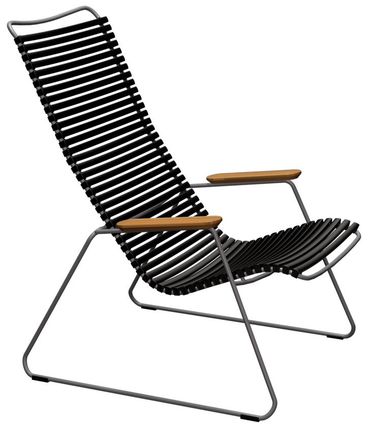 CLICK Outdoor Lounge Chair - HOUE - Outdoor Furniture - Black - HORNE