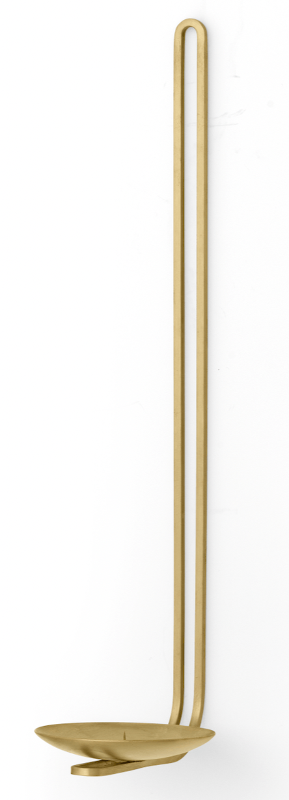 Clip Wall Candle Holder - Audo Copenhagen - Candle Holders - Large - Brass - HORNE