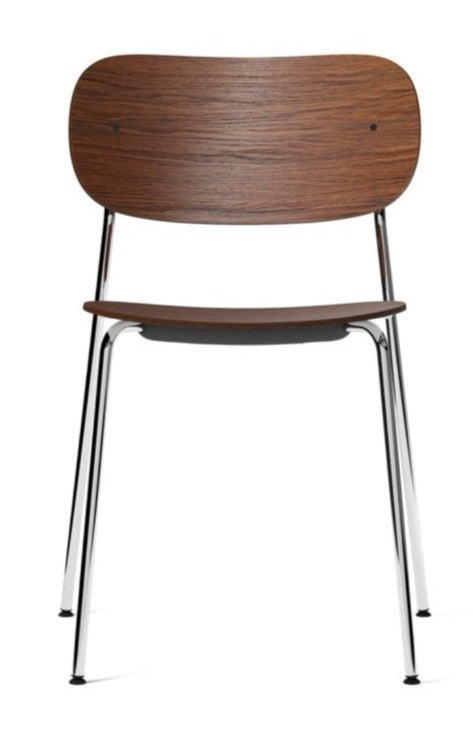 Co Chair - w/o Armrest - Audo Copenhagen - Chairs - Chrome / Dark Stained Oak - HORNE