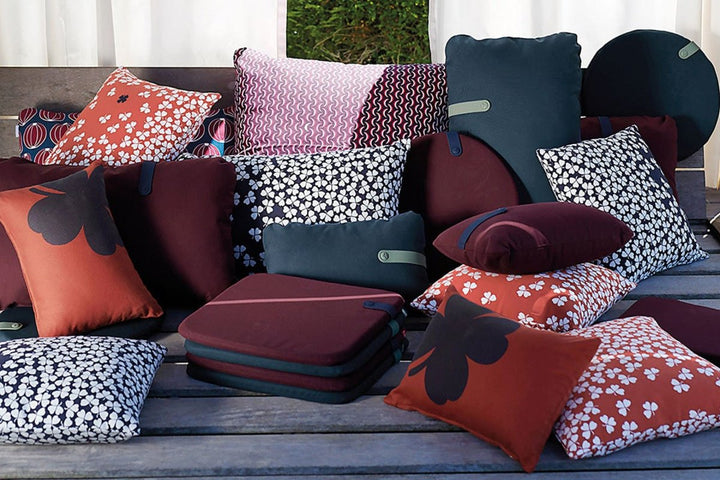 Color Mix Luxembourg Outdoor Cushion - Set of 2 - Fermob - Outdoor Accessories - Eucalyptus Green - HORNE