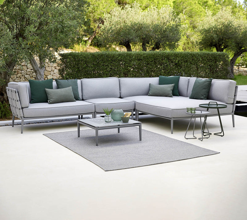 Conic Coffee Table - Cane Line - Outdoor Furniture - Lava Grey - HORNE