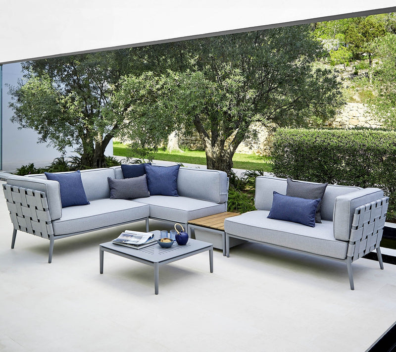 Conic Coffee Table - Cane Line - Outdoor Furniture - Lava Grey - HORNE