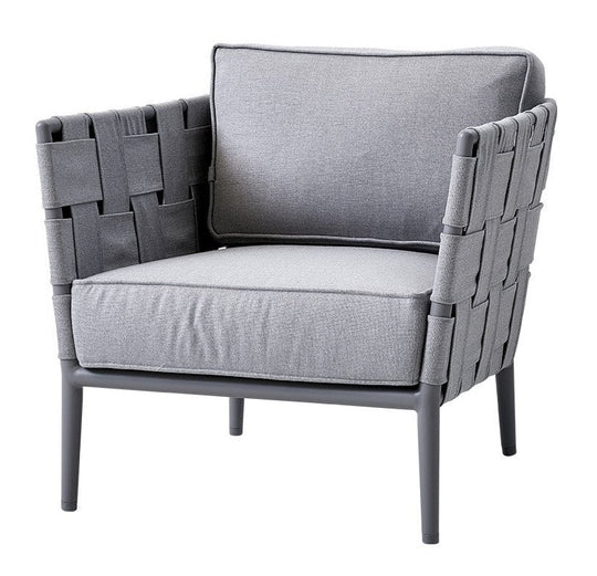 Conic Lounge Chair - Cane Line - Outdoor Furniture - Light Grey - HORNE