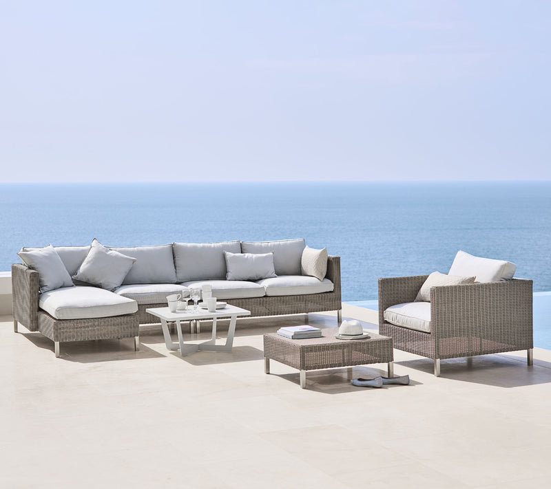 Connect Footstool - Cane Line - Outdoor Furniture - No Cushion - HORNE