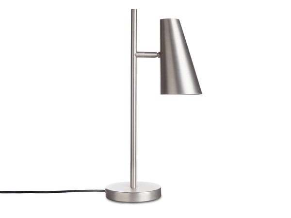 Cono Table Lamp - Woud - Lamps - Satin Silver - HORNE