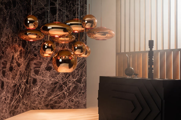 Copper LED Round 25 Pendant - Tom Dixon - Pendants - HORNE