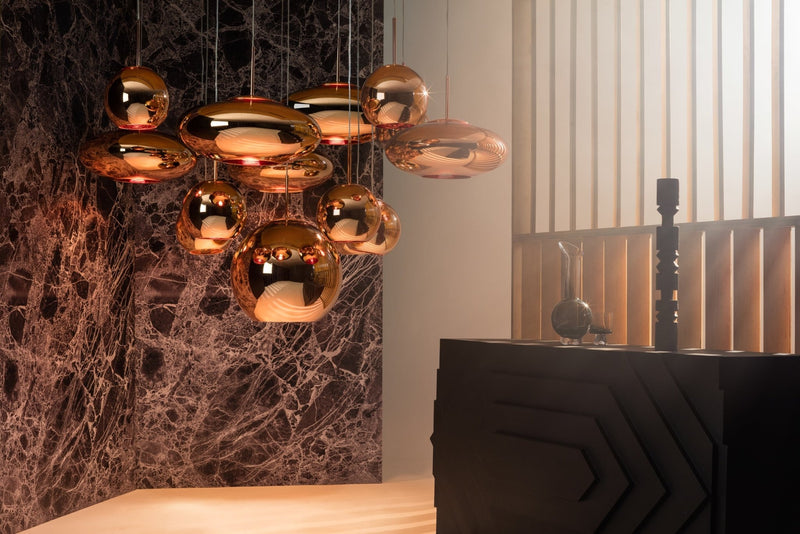 Copper LED Round 25 Pendant - Tom Dixon - Pendants - HORNE