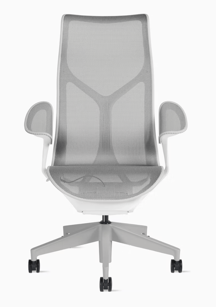 Cosm™ Chair - High Back - Herman Miller® - Chairs - White Frame/Chassis with Mineral Base - HORNE