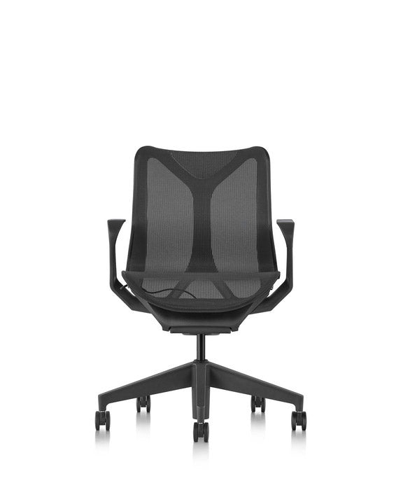 Cosm™ Chair - Low Back - Herman Miller® - Chairs - Fixed Arms - Nightfall Frame/Chassis/Base - HORNE