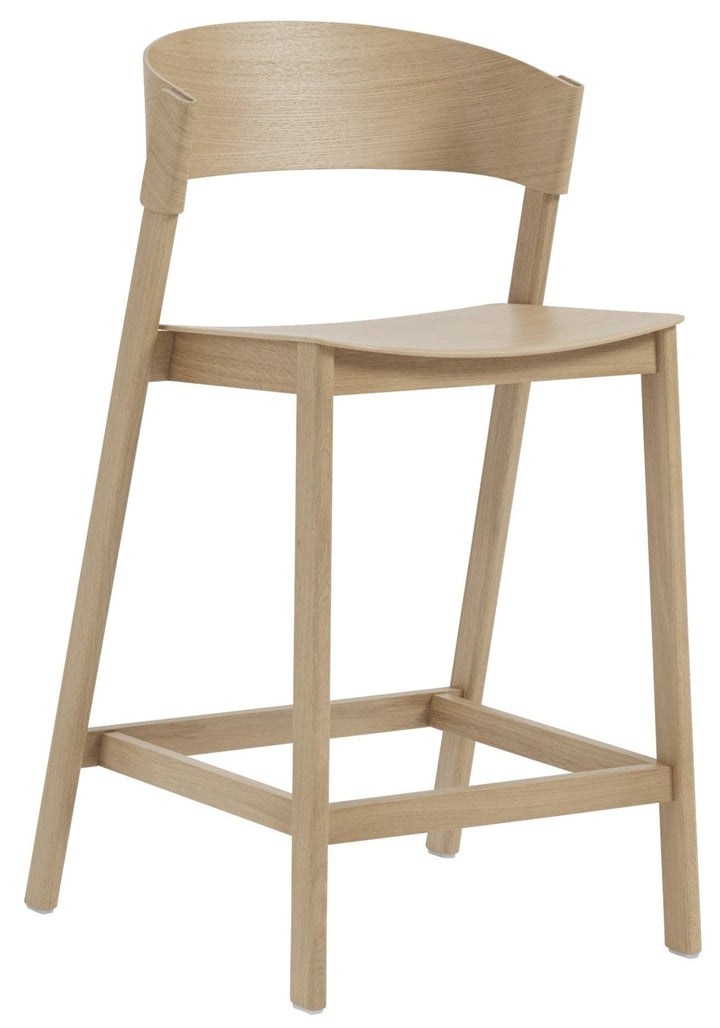 Cover Bar & Counter Stool - Muuto - Stools + Benches + Ottomans - Counter Height - Oak - HORNE