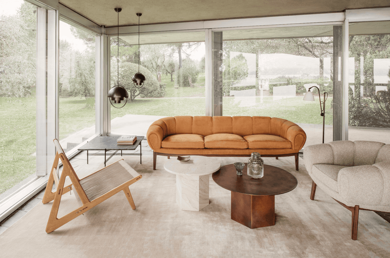 Croissant Lounge Chair - Gubi - Chairs - Solid Oiled Oak - Hallingdal 65 - 0173 - HORNE