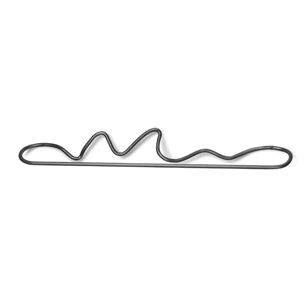 Curvature Towel Hanger - Ferm Living - Hangers & Hooks - Black Brass - HORNE