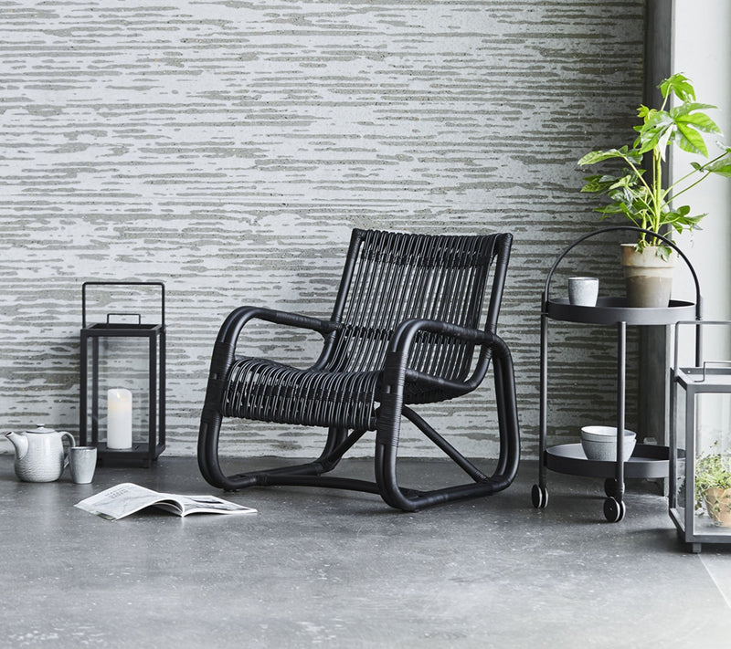 Curve Indoor Lounge Chair - Cane Line - Chairs - Black - HORNE
