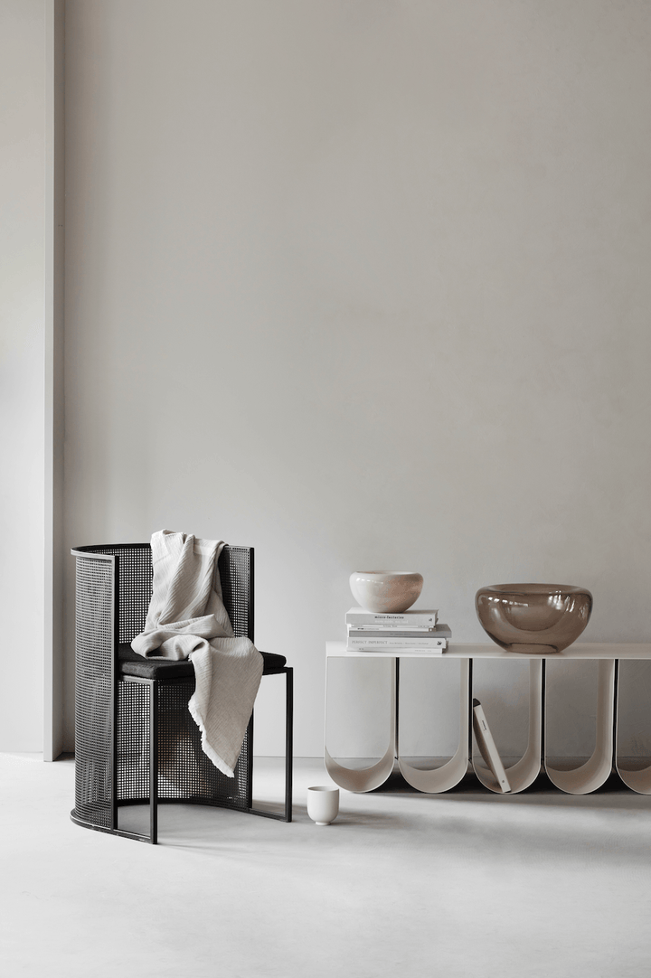 Curved Bench - Kristina Dam - Stools + Benches + Ottomans - Black - HORNE