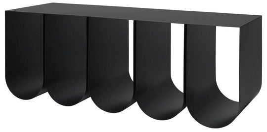 Curved Bench - Kristina Dam - Stools + Benches + Ottomans - Black - HORNE