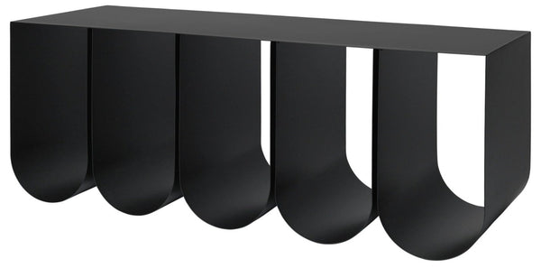 Curved Bench - Kristina Dam - Stools + Benches + Ottomans - Black - HORNE