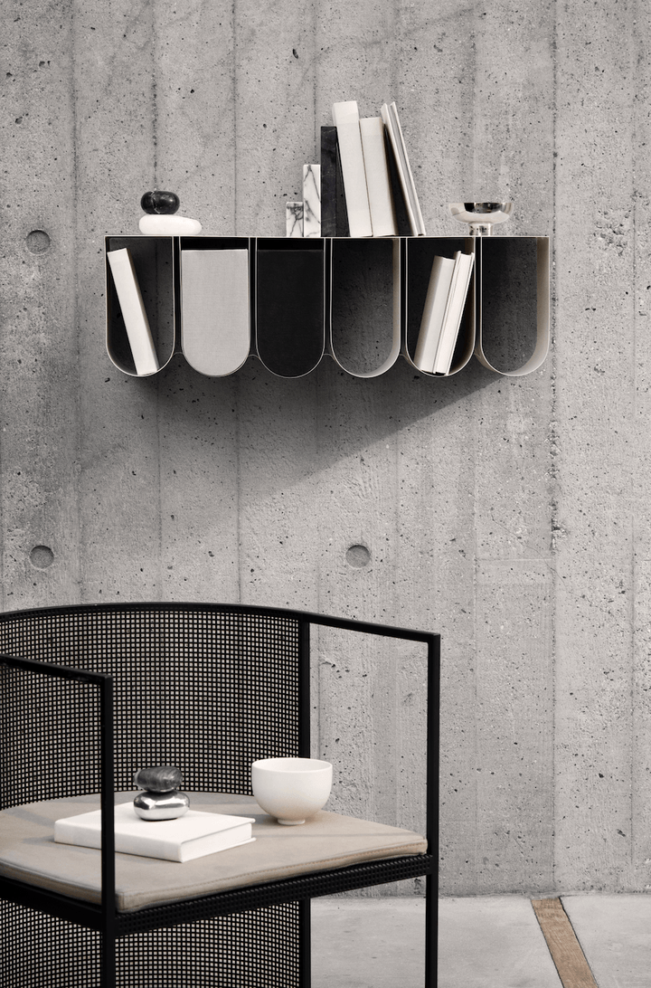 Curved Wall Shelf - Kristina Dam - Shelving - Black - HORNE