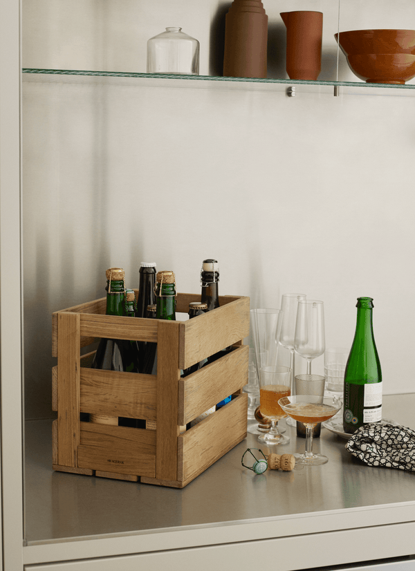 Dania Teak Beer Crate - Skagerak by Fritz Hansen - Organization + Food Storage - HORNE