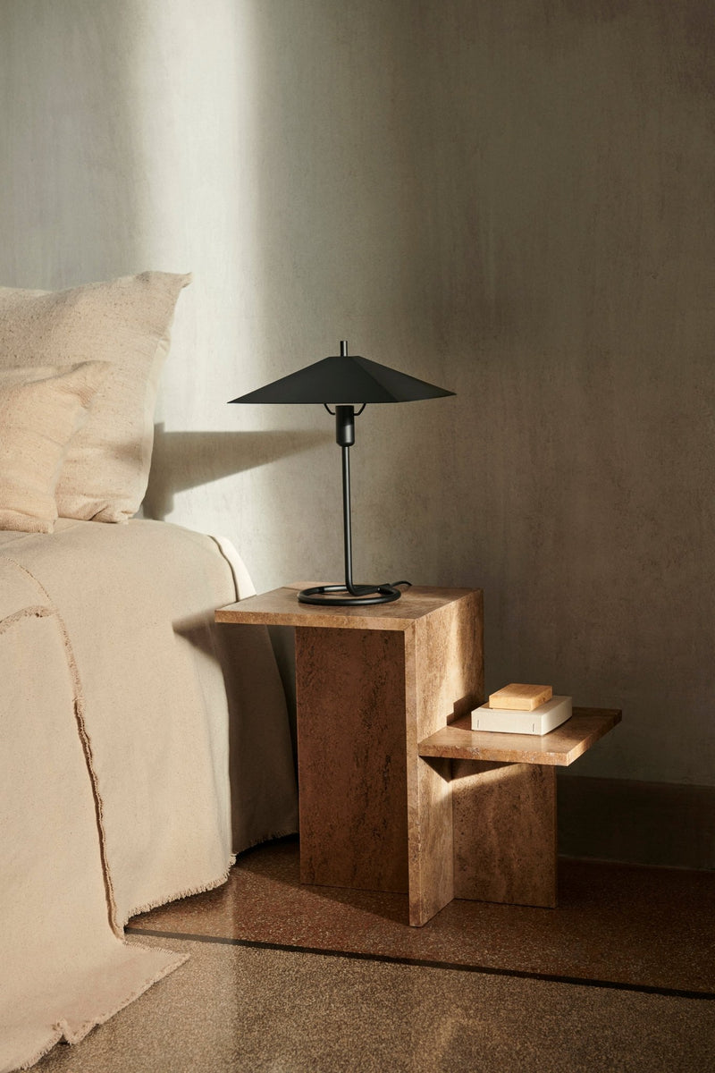 Distinct Side Table - Ferm Living Side Tables - Travertine - HORNE